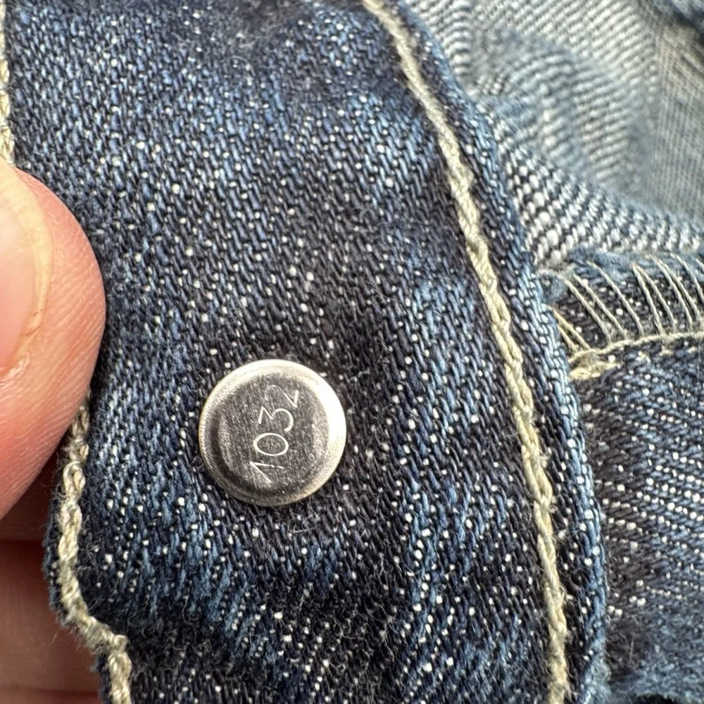 Levi's 501XX Jeans Mens Sz 36x34 Fit 36x31 Button Fly Straight Distressed